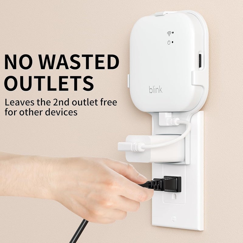 Gresus All-New Outlet Wall Mount for Blink Sync Module XR, Sync Module XR Mount Holder for Blink Outdoor Indoor Camera, No Messy Wires,No Screws Saving Space Blink Sync Camera Mount with Short Cable (1Pack) - Image 2